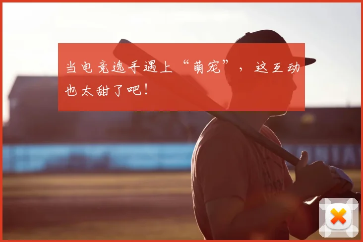 当电竞选手遇上“萌宠”，这互动也太甜了吧！